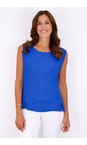 Amazing Woman Royal Blue Lucie Royal Blue Linen Top  