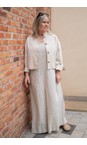 Mama B Calce Finet L Calce Plain Linen Wide Leg Jumpsuit  