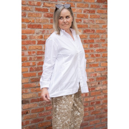 Mama B Maggio P Oversized Poplin Shirt - White