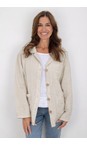Amazing Woman Natural Keely Natural Chore Linen Jacket  