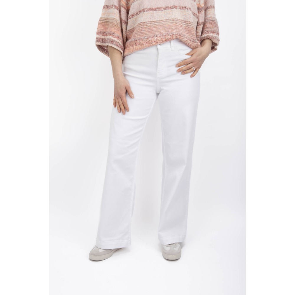 Mos Mosh Dara Deluxe White Wide Leg Jean 32