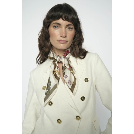 Mos Mosh MMFlowwi Scarf Ecru - Off-White