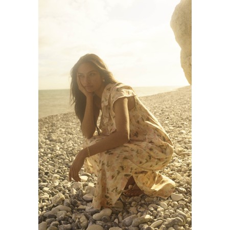 Mos Mosh MMSoma Flower Field Dress Burnt Olive - Green