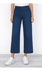 Robell Deep Cobalt Blue 64 Debby 09 Deep Cobalt Blue Crop Wide Leg Pull On Jean  