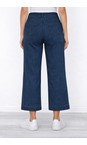 Robell Deep Cobalt Blue 64 Debby 09 Deep Cobalt Blue Crop Wide Leg Pull On Jean  