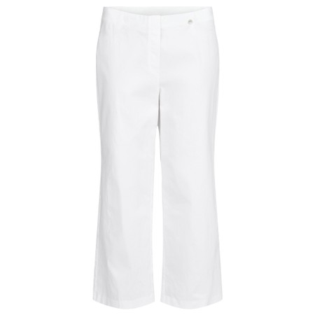 Robell Efi 09 White Wide Leg Trouser - White