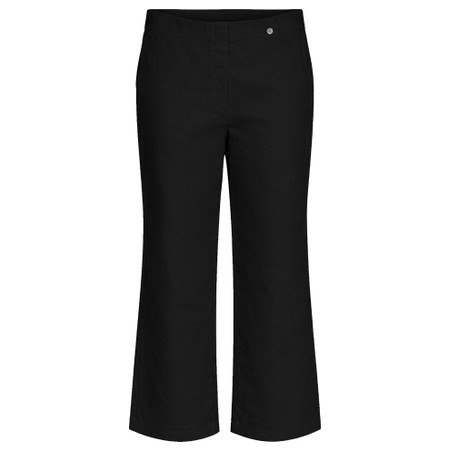 Robell Efi 09 Black Wide Leg Trouser - Black