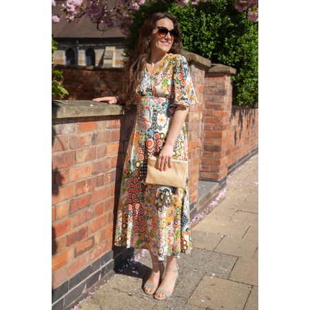 Foil Race Favourite Blossom Print Dress - Pink