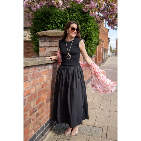 Brave & True Daphne Black Rib Maxi Dress - Black