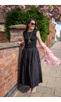 Brave & True Black  Daphne Black Rib Maxi Dress  