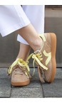 Victoria Shoes Beige Smash Suede V Beige Trainer Shoe  