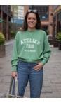 Mos Mosh 846 Turf Green MM Nima O-LS Turf Green Sweatshirt  