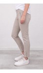 Robell Sand 14 Nena Sand Washed Denim Ankle Zip Cropped Jeans  