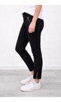 Robell Black 90 Nena 09 Black Ankle Zip Cropped Powerstretch Jean  