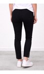 Robell Black 90 Nena 09 Black Ankle Zip Cropped Powerstretch Jean  