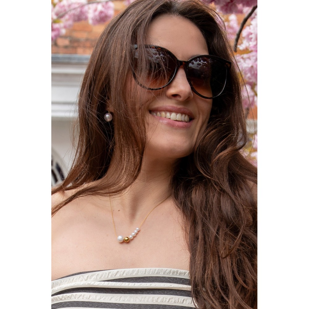 Chalk Ashford Multi Ball Necklace Gold