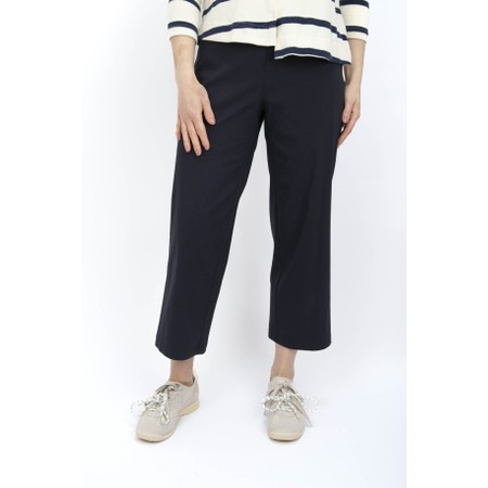 Robell Efi 09 Navy Wide Leg Trouser - Blue