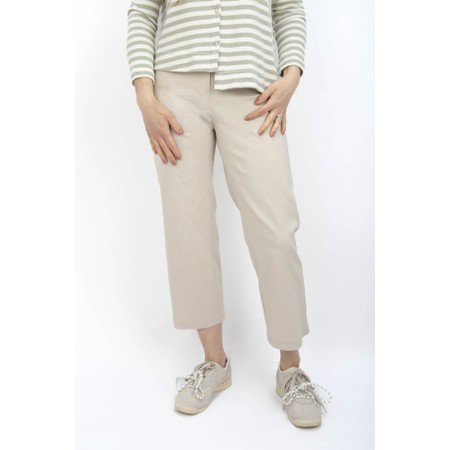 Robell Efi 09 Beige Wide Leg Trouser - Brown