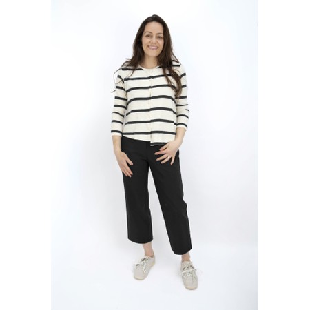 Robell Efi 09 Black Wide Leg Trouser - Black