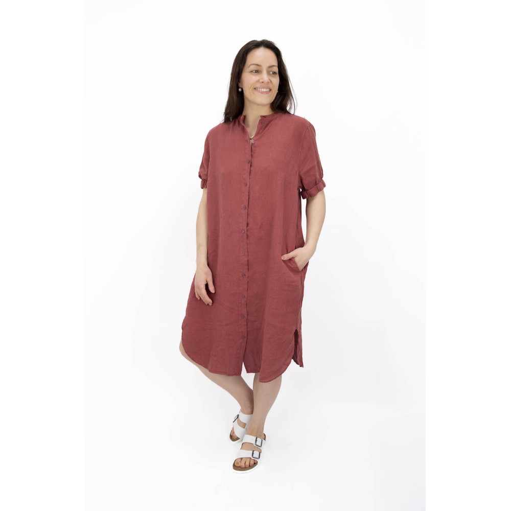 Mos Mosh MMArleth Linen Dress 272 Cowhide