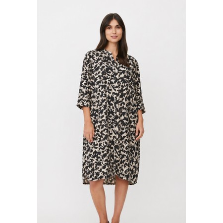 Masai Clothing MaNimes Print Dress - Black
