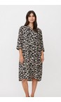 Masai Clothing Black  MaNimes Print Dress  