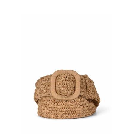 Masai Clothing MaRysandria Raffia Belt - Beige
