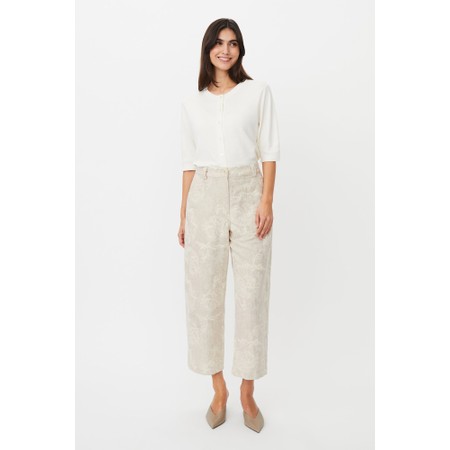 Masai Clothing MaPaelith Embroidery Trouser - Beige