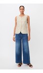 Masai Clothing Natural MaJorvienna Embroidery Waistcoat  