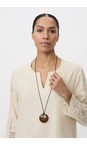 Masai Clothing Sh Chocolate MaRalindra Resin Necklace  