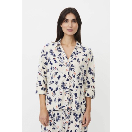 Masai Clothing MaIndorias Print Shirt - Blue