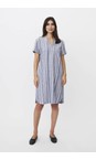 Masai Clothing Medieval Blue MaNareela Solid Linen Dress  