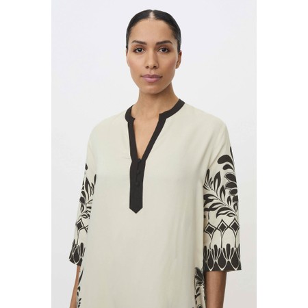 Masai Clothing MaNovalitha Print Dress - Black