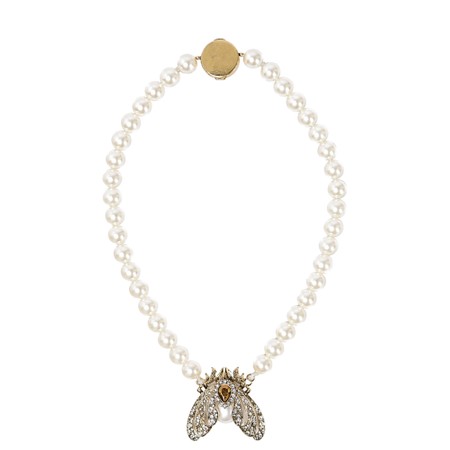 Bill Skinner Moth Statement Tahition Pearl Necklace - Multicoloured