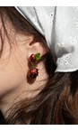 Bill Skinner Gold Strawberry Drop Earring  