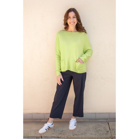 Robell Efi 09 Navy Wide Leg Trouser - Blue