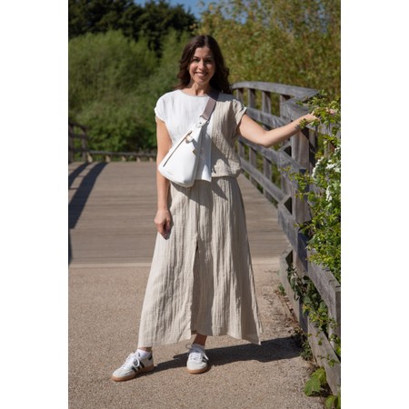 Naya Naya Pebble Soft Overlay Trouser - Beige