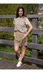 Mama B Cumin Casta Cumin Stripe Linen Blend Tshirt  