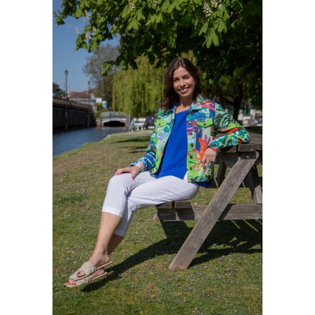 Orientique Print Ponte Jacket - Multicoloured