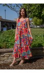 Orientique Peru Peru Print Strappy Dress  