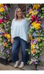 Amazing Woman Pale Blue Mika Boxy Pale Blue Fine Knit Jumper  