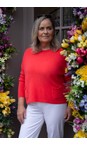 Amazing Woman Coral Jodie Coral Front Pocket Supersoft Knit Jumper  
