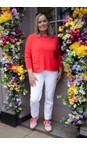 Amazing Woman Coral Jodie Coral Front Pocket Supersoft Knit Jumper  