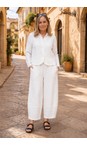 Mama B Bianco Adel J Bianco Fitted Crinkle Jacket  