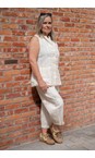 Mama B Latte Goccia R Pinstripe Waistcoat  