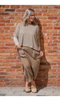 Mama B Cumino Weekend Cumino Contrast Crush Pocket Jumpsuit  