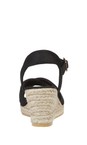 Eljay Black  Malibu Black Espadrille Sandal  