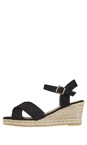 Eljay Black  Malibu Black Espadrille Sandal  