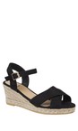 Eljay Black  Malibu Black Espadrille Sandal  