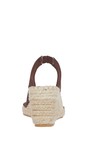 Eljay Dark Brown Gemma Dark Brown Peeptoe Espadrille Sandal  